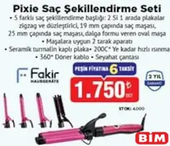 FAKİR PİXİE SAÇ ŞEKİLLENDİRME SETİ
